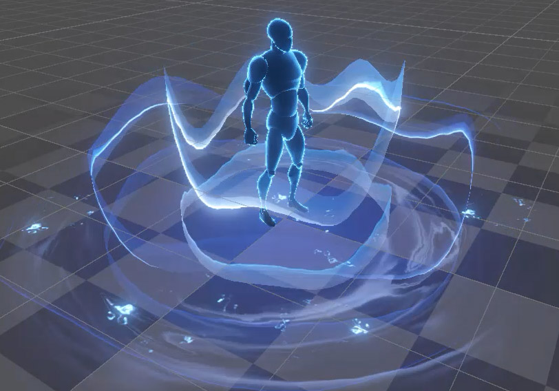 Buff特效_水元素音浪Buff-游戏特效案例库