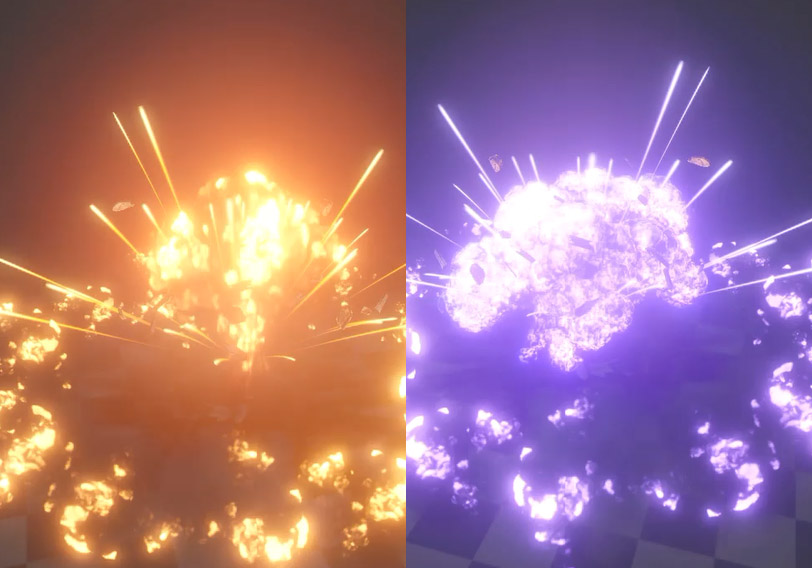 爆炸火焰特效-游戏特效案例库