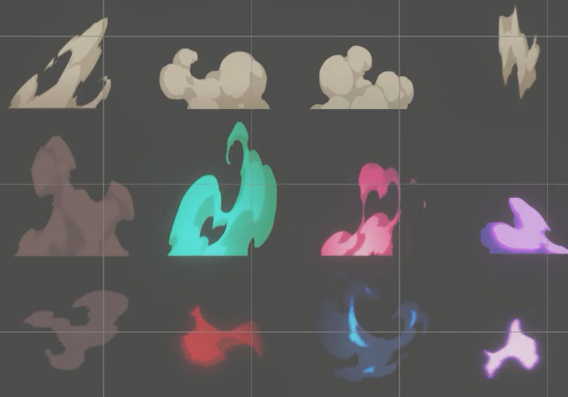 卡通二次元Smoke烟雾序列图_第二波-游戏特效案例库