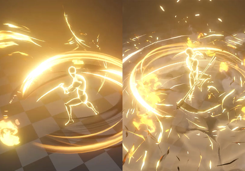 火元素刀光技能-游戏特效案例库