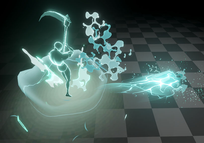 水属性飞行道具技能-游戏特效案例库