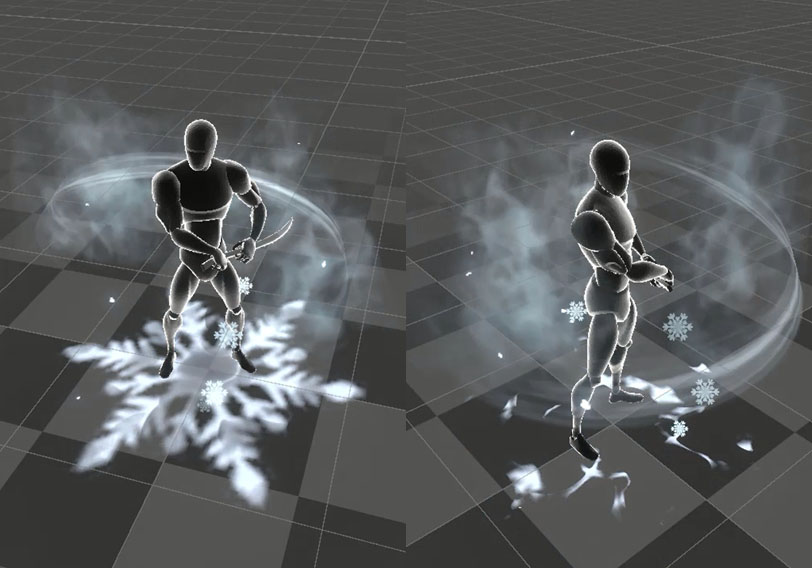 冰属性Buff特效-游戏特效案例库