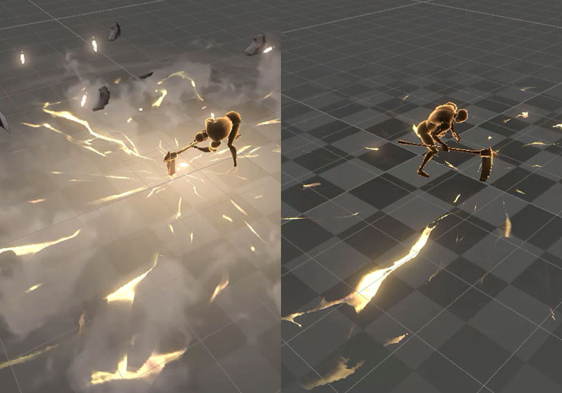 砸地裂纹攻击-游戏特效案例库