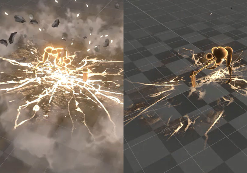 地面砸地攻击-游戏特效案例库