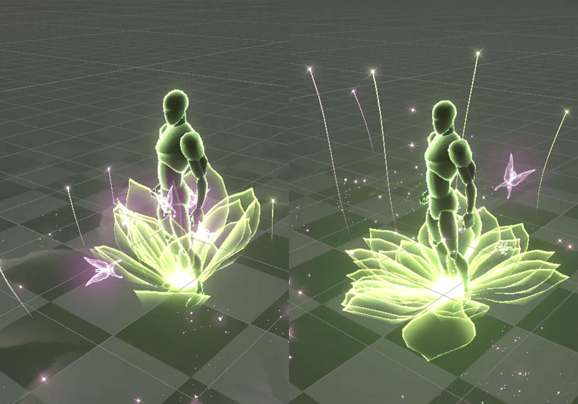 花元素圆形特效-游戏特效案例库