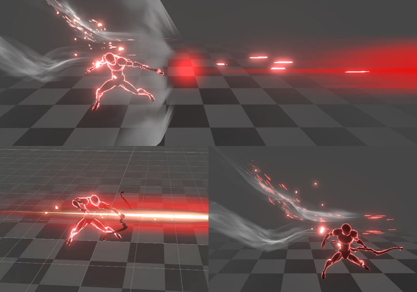 弓箭手_红色弓箭攻击-游戏特效案例库