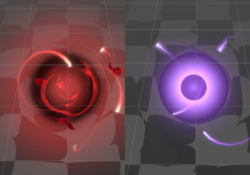 两个魔法球-游戏特效案例库